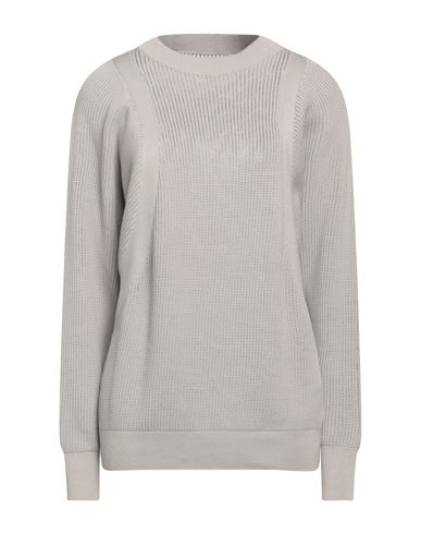 Nike Woman Sweater Grey Size L Cotton, Silk