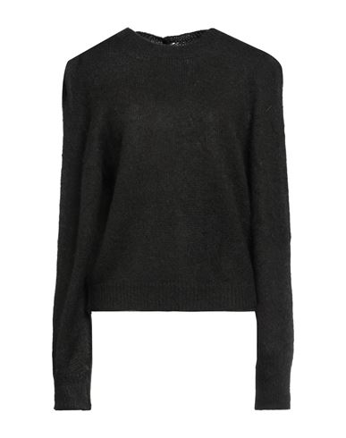 Semicouture Woman Sweater Black Size M Alpaca Wool, Mohair Wool, Polyamide