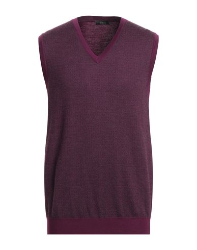 Svevo Man Sweater Mauve Size 42 Cashmere, Silk In Purple