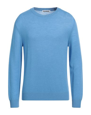 Jil Sander Man Sweater Azure Size 40 Wool In Blue