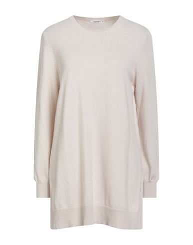 Kangra Cashmere Kangra Woman Sweater Cream Size 8 Wool, Silk, Cashmere In Neutral