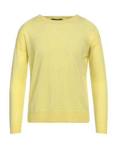 Seventy Venezia Man Sweater Pastel Yellow Size S Virgin Wool In Yellow