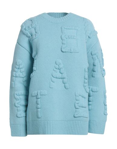 Bottega Veneta Woman Sweater Sky Blue Size S Wool, Elastane, Polyamide