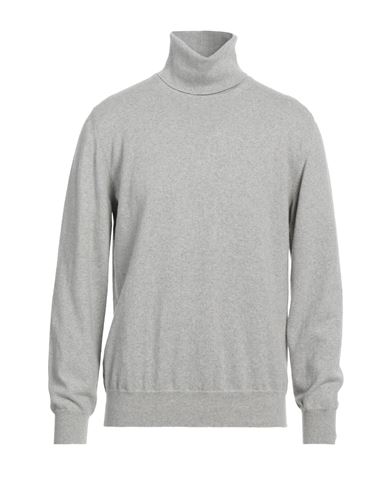 Alpha Studio Man Turtleneck Light Grey Size 44 Cashmere