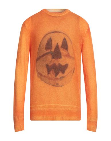 GIVENCHY GIVENCHY MAN SWEATER ORANGE SIZE L MOHAIR WOOL, POLYAMIDE, WOOL