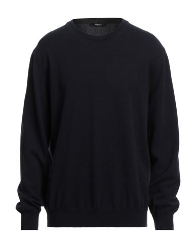 Alpha Studio Man Sweater Midnight Blue Size 44 Wool