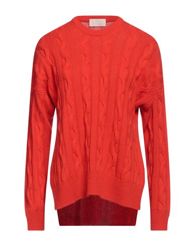 Drumohr Woman Sweater Tomato Red Size S Cashmere