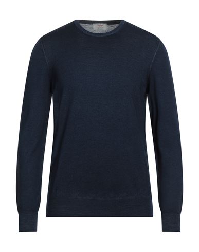 GRAN SASSO GRAN SASSO MAN SWEATER MIDNIGHT BLUE SIZE 46 VIRGIN WOOL