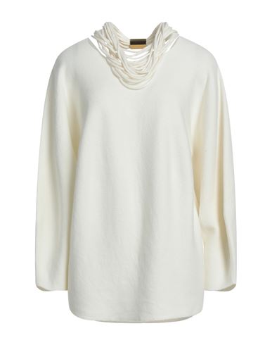 Liviana Conti Woman Sweater Ivory Size 12 Virgin Wool In White