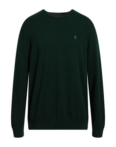 Polo Ralph Lauren Man Sweater Dark Green Size Xl Wool