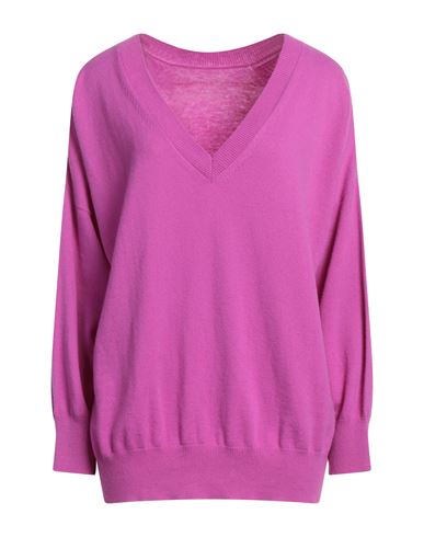 Liviana Conti Woman Sweater Mauve Size 6 Cashmere, Polyamide, Polypropylene In Purple