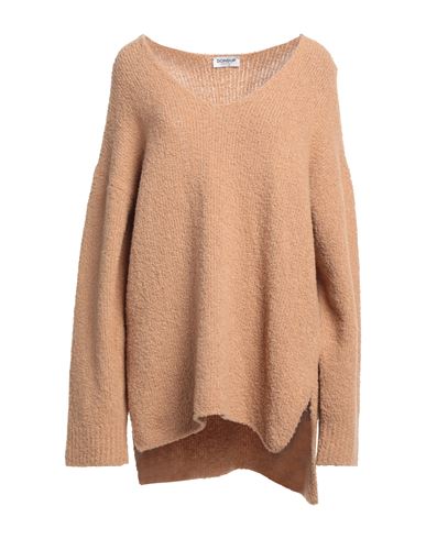 Dondup Woman Sweater Camel Size 8 Wool, Polyamide, Cashmere, Elastane In Beige