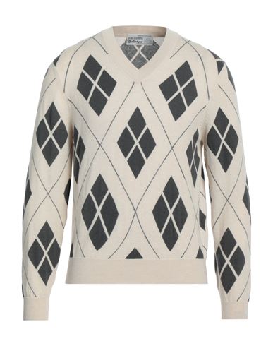 Ballantyne Man Sweater Beige Size 42 Cashmere In Beige