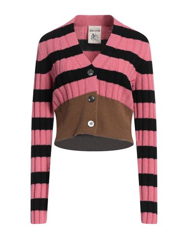 Semicouture Woman Cardigan Pink Size M Wool, Polyamide