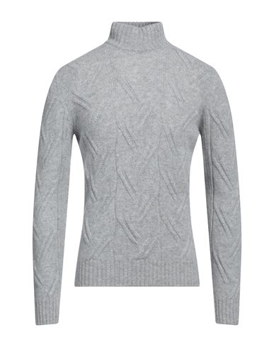 Drumohr Man Turtleneck Light Grey Size 42 Lambswool