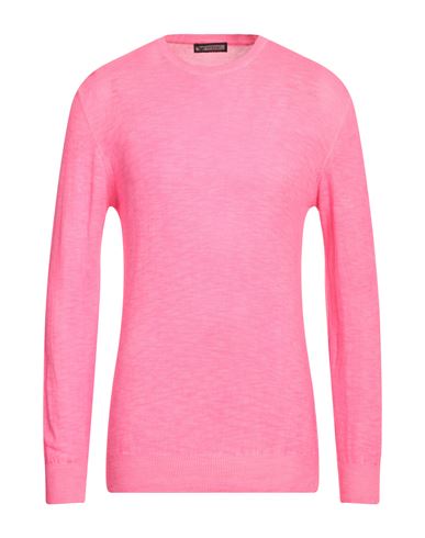 Mulish Man Sweater Fuchsia Size M Cotton In Pink