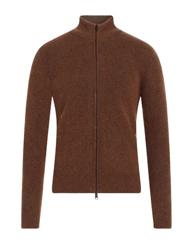 Roberto Collina Man Sweater Brown Size 44 Polyamide, Wool, Alpaca Wool, Elastane