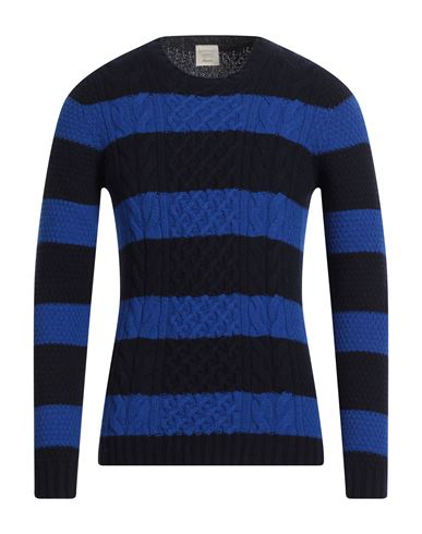 Drumohr Man Sweater Midnight Blue Size 44 Wool