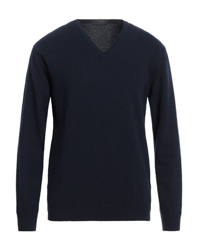 Daniele Fiesoli Man Sweater Navy Blue Size Xl Wool, Cashmere