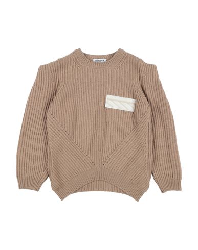 Shop Dondup Toddler Girl Sweater Sand Size 4 Viscose, Merino Wool, Polyamide, Cashmere In Beige