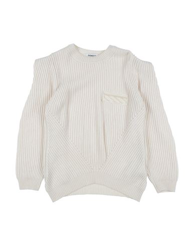 Shop Dondup Toddler Girl Sweater Ivory Size 4 Viscose, Merino Wool, Polyamide, Cashmere In White