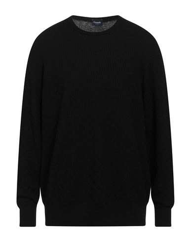 Drumohr Man Sweater Black Size 46 Merino Wool