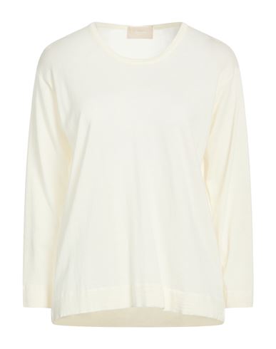 Drumohr Woman Sweater Ivory Size S Super 140s Wool In White