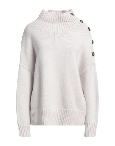 Yves Salomon Woman Turtleneck Light Grey Size M Wool, Cashmere