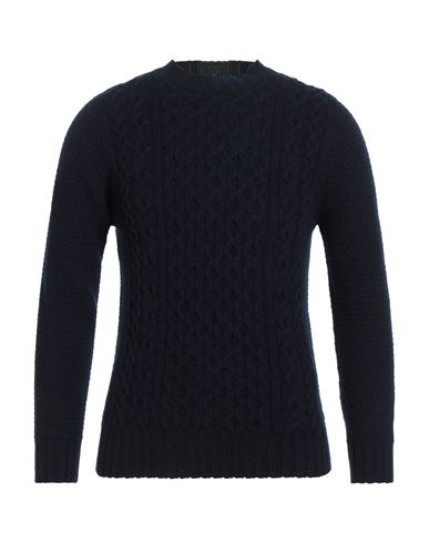 Drumohr Man Sweater Midnight Blue Size 36 Wool