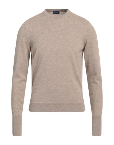 Drumohr Man Sweater Dove Grey Size 38 Cashmere