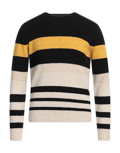 Drumohr Man Sweater Black Size 44 Virgin Wool, Cashmere, Polyamide