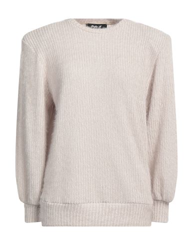 Giulia N Woman Sweater Light Grey Size L Polyester