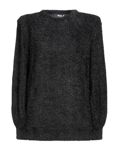 Giulia N Woman Sweater Black Size L Polyester