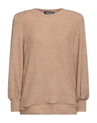 Giulia N Woman Sweater Sand Size S Polyester In Beige
