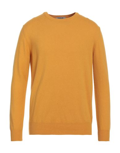 Tsd12 Man Sweater Ocher Size Xl Wool, Viscose, Polyamide, Cashmere In Yellow