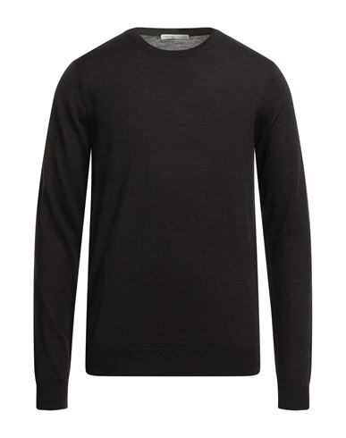 Grey Daniele Alessandrini Man Sweater Dark Brown Size 44 Wool
