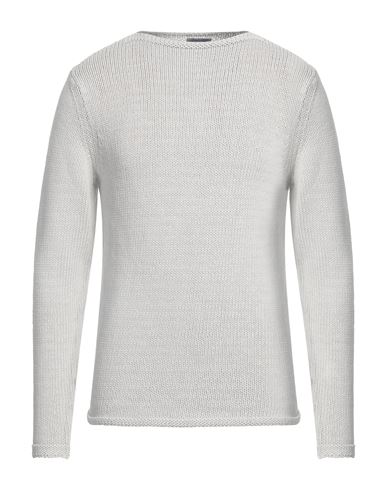 Rossopuro Man Sweater Light Grey Size 5 Cotton