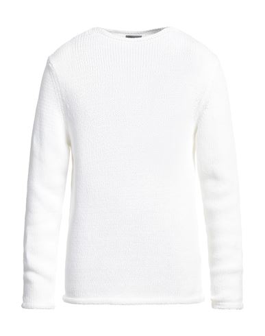 Rossopuro Man Sweater White Size 5 Cotton