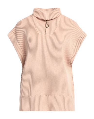 Mother Of Pearl Woman Turtleneck Blush Size L Organic Cotton, Lyocell, Linen In Pink
