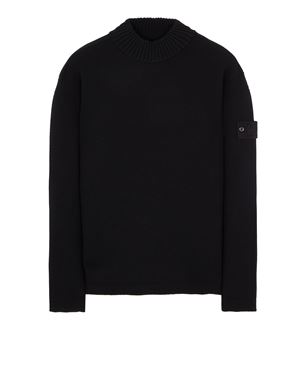 Crew neck stone outlet island black