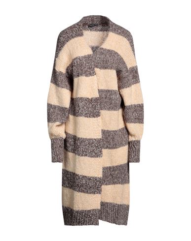 Vanessa Scott Woman Cardigan Beige Size M Acrylic, Polyamide, Wool, Mohair Wool