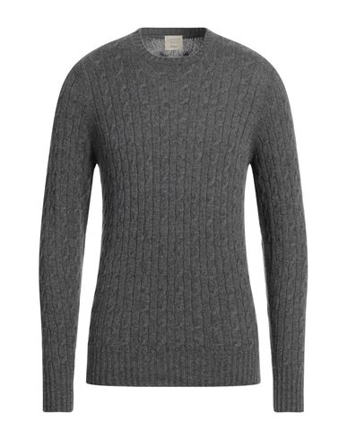Drumohr Man Sweater Lead Size 46 Cashmere, Wool In Grey