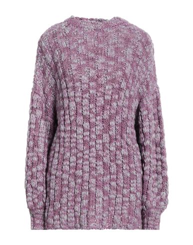Atos Lombardini Woman Sweater Lilac Size 6 Polyacrylic, Wool, Alpaca Wool, Polyester, Polyamide In Purple