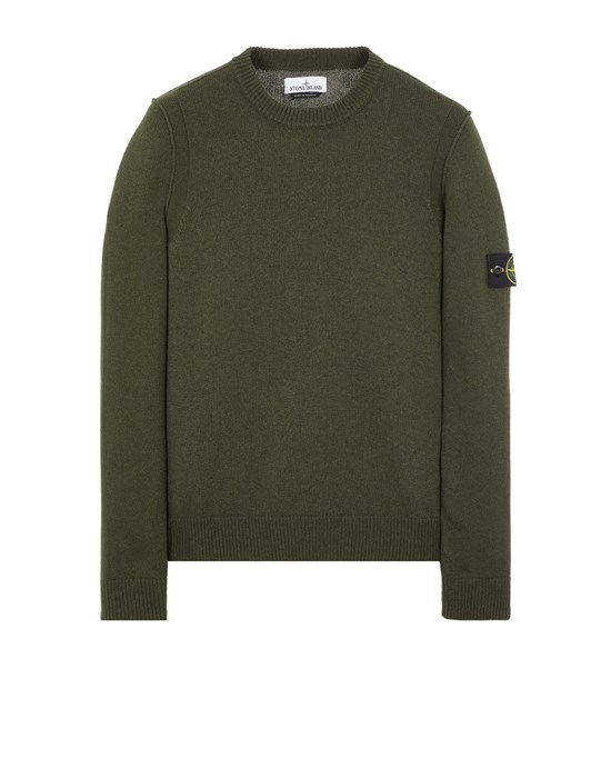  STONE ISLAND 508A3 Tricot Homme Vert olive