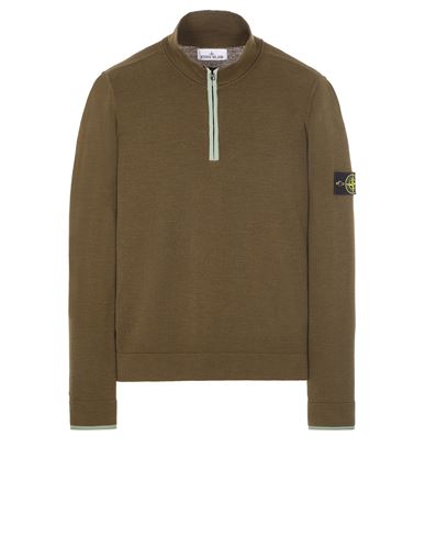 Stone island zip outlet up sweater