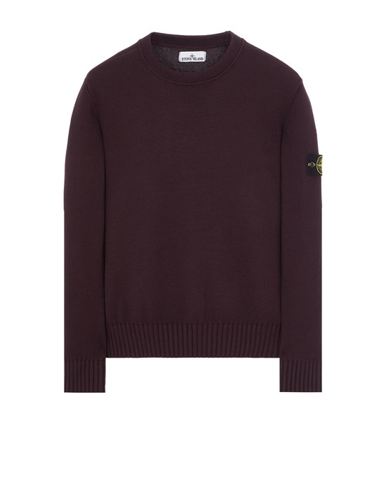  STONE ISLAND 506A2 Tricot Homme Rouge vigne