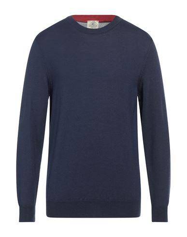 Mqj Man Sweater Navy Blue Size 42 Wool, Acrylic