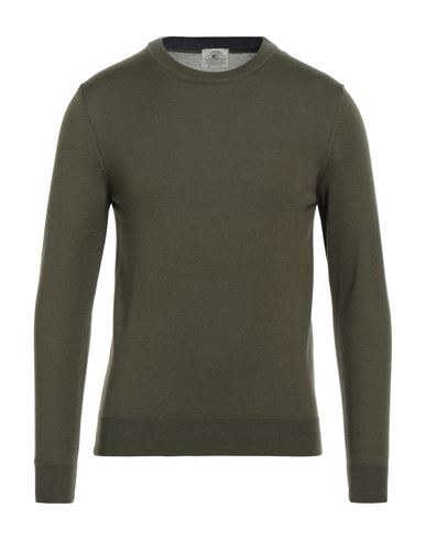 Mqj Man Sweater Dark Green Size 36 Wool, Acrylic