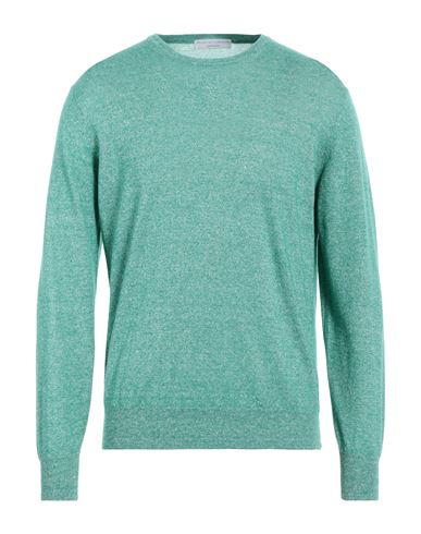 Filippo De Laurentiis Man Sweater Green Size 42 Linen, Cashmere