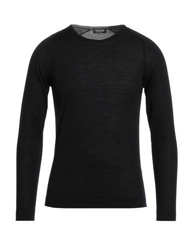 Shop Yoon Man Sweater Black Size 46 Merino Wool